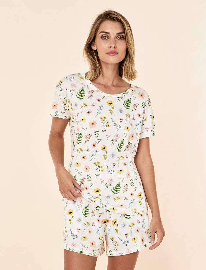 Elodie Organic Cotton Knit Boxer PJ Set