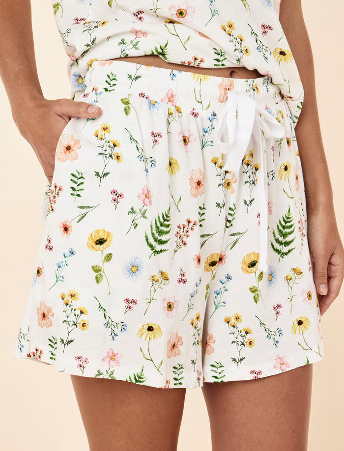 Elodie Organic Cotton Knit Boxer PJ Set