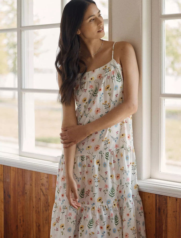 Elodie Strappy Tiered Nightgown