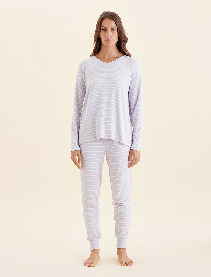 Feather Soft V-Neck Top and Jogger