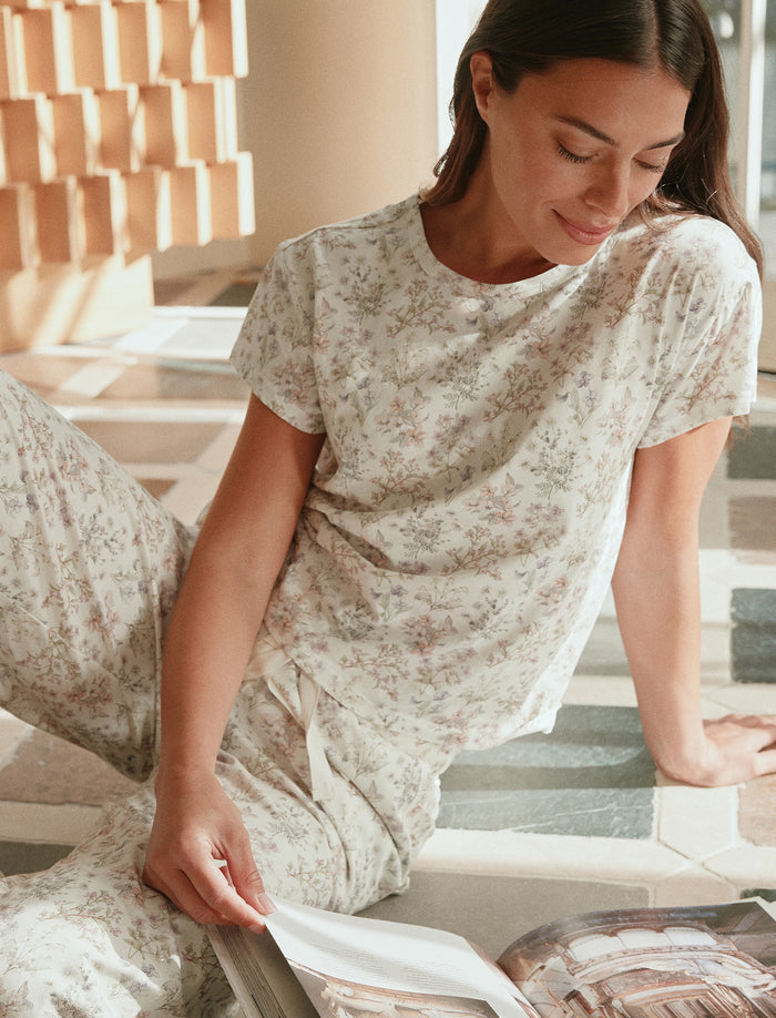 Floral Remedy Knit Boxy Tee