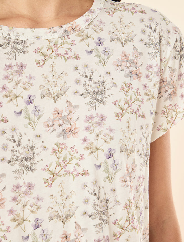 Floral Remedy Knit Boxy Tee
