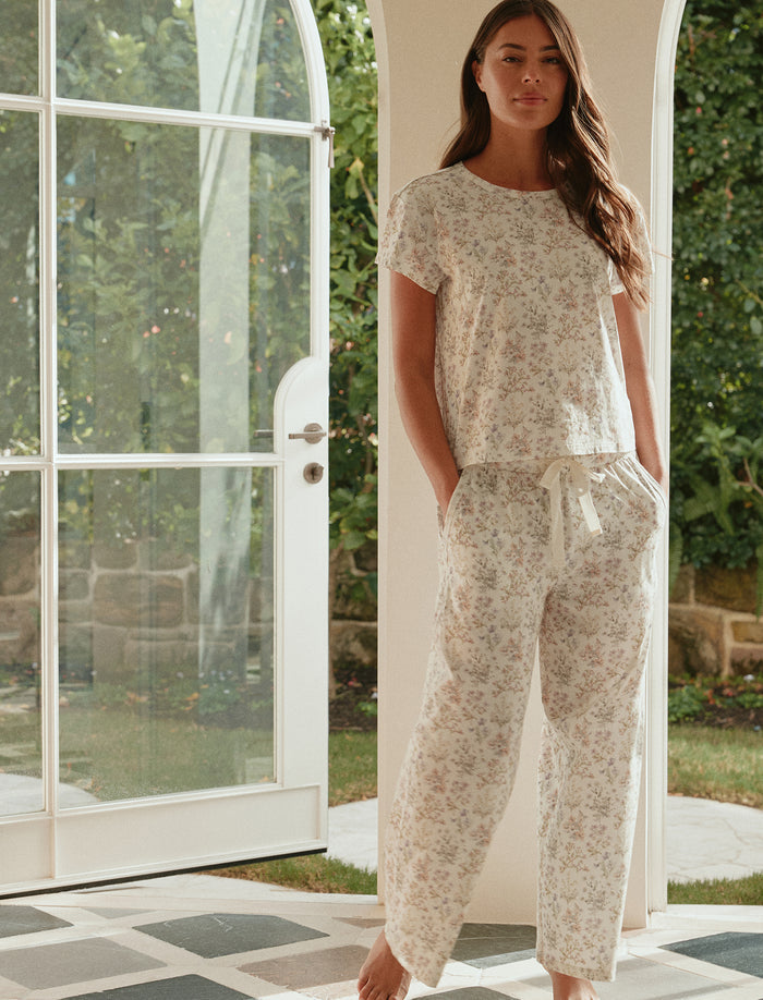 Floral Remedy Knit Boxy Tee