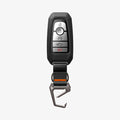ACS09430 - Ford Key Fob Cover | FK100 in Matte Black showing the front, carabiner open