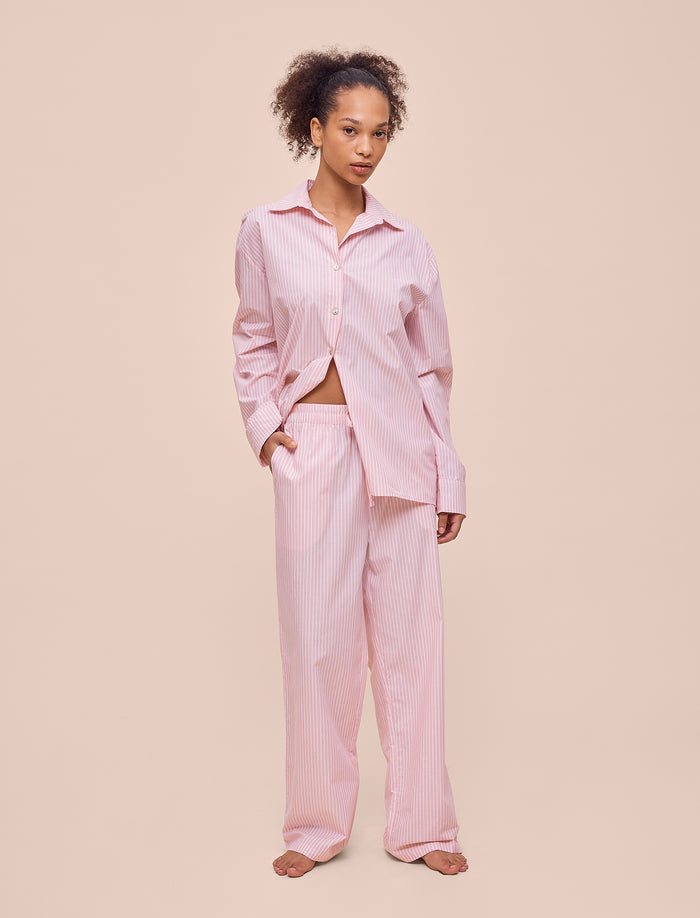 French Stripe Full Length PJ Set