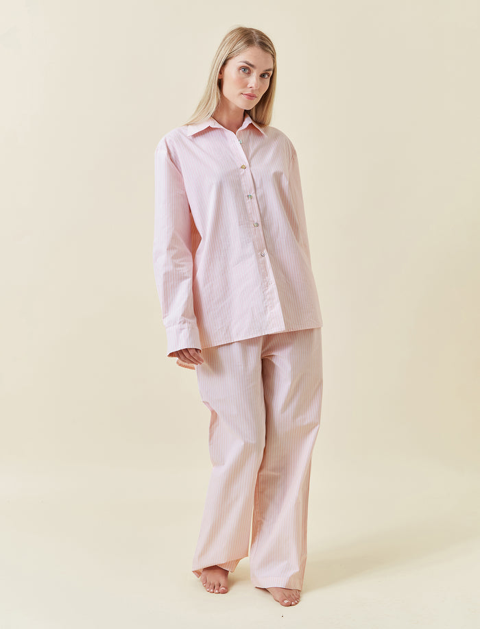 French Stripe Full Length PJ Set