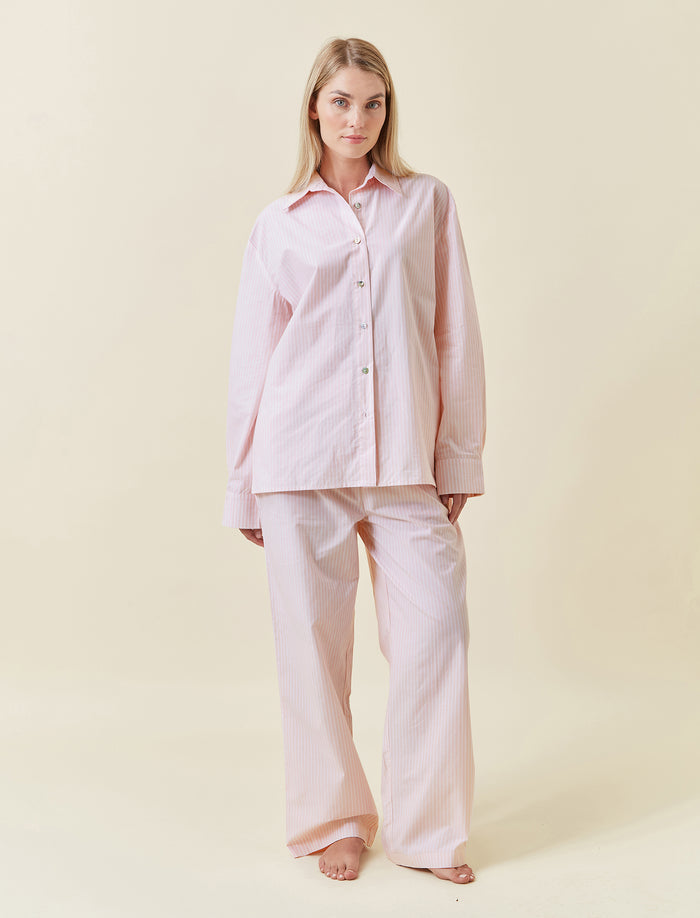 French Stripe Full Length PJ Set