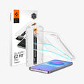 AGL11397 - Spigen GLAStR EZ Fit Pro Pro Galaxy A57 5G screen protector 2-pack with Alumina Core glass and installation tray with retail packaging