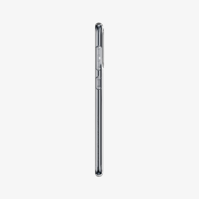 611CS26200 - Galaxy A50 Case Liquid Crystal in Crystal Clear showing the side with side buttons