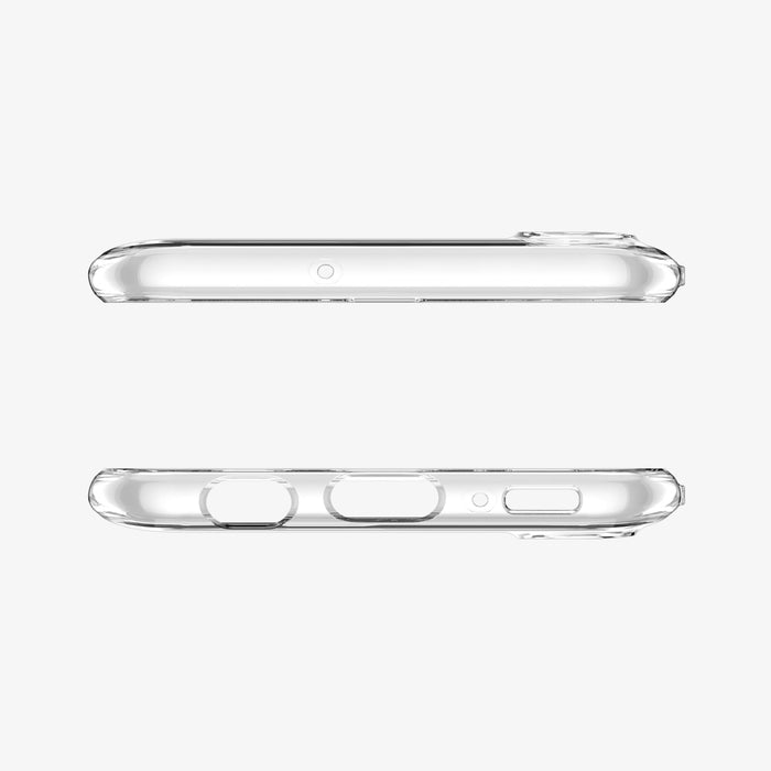 611CS26200 - Galaxy A50 Case Liquid Crystal in Crystal Clear showing the top and bottom
