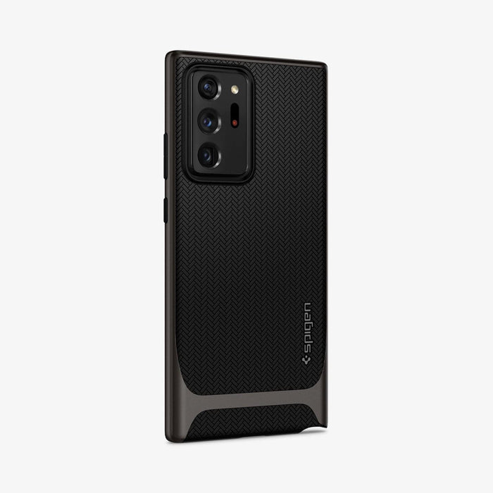 ACS01399 - Galaxy Note 20 Ultra Neo Hybrid Case in gunmetal showing the back and partial side