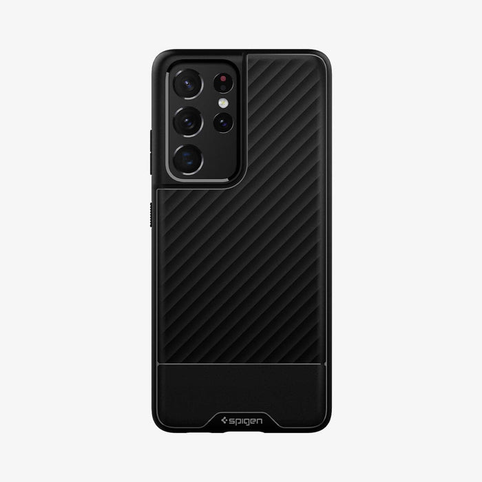 ACS02377 - Galaxy S21 Ultra Core Armor Case in matte black showing the back