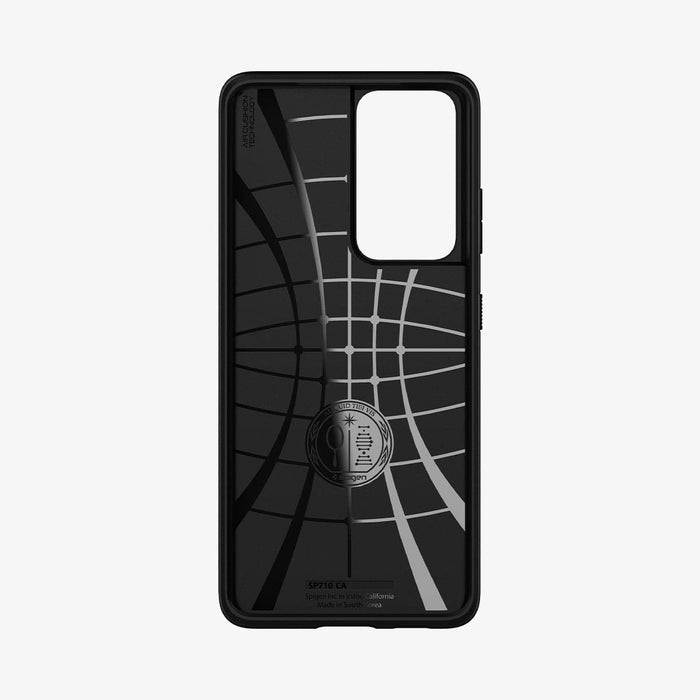 ACS02377 - Galaxy S21 Ultra Core Armor Case in matte black showing the inside of case