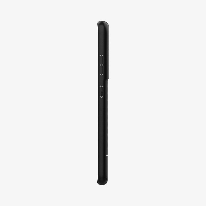 ACS02377 - Galaxy S21 Ultra Core Armor Case in matte black showing the side