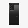 ACS02354 - Galaxy S21 Ultra Tough Armor Case in black showing the back
