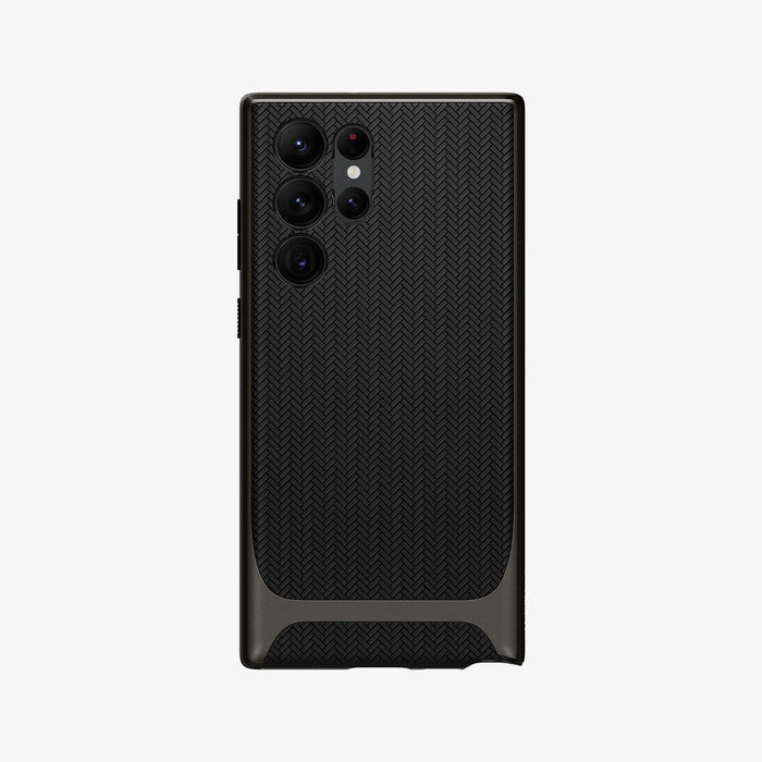 ACS03926 - Galaxy S22 Ultra 5G Case Neo Hybrid in gunmetal showing the back