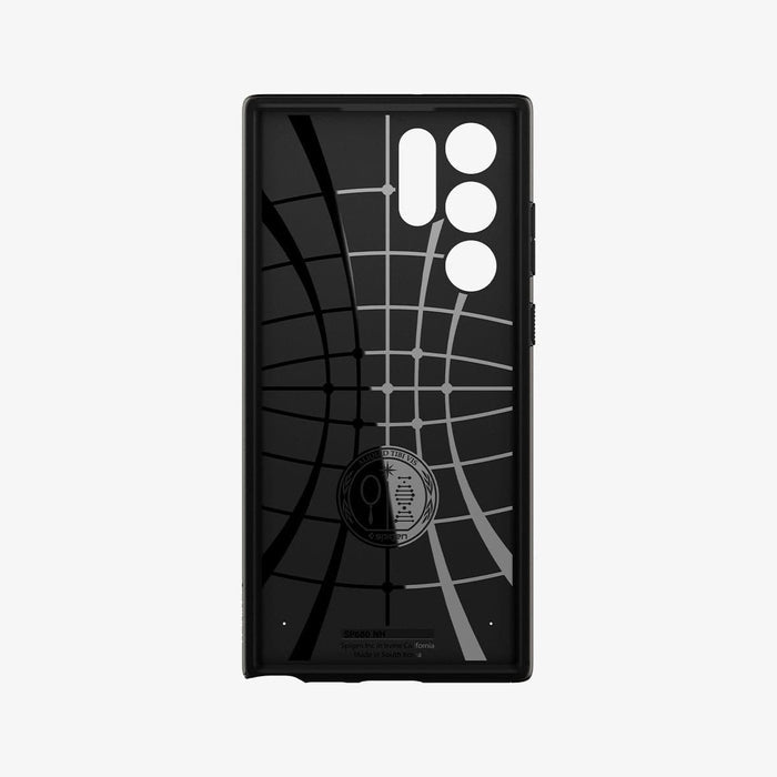 ACS03926 - Galaxy S22 Ultra 5G Case Neo Hybrid in gunmetal showing the inside of case