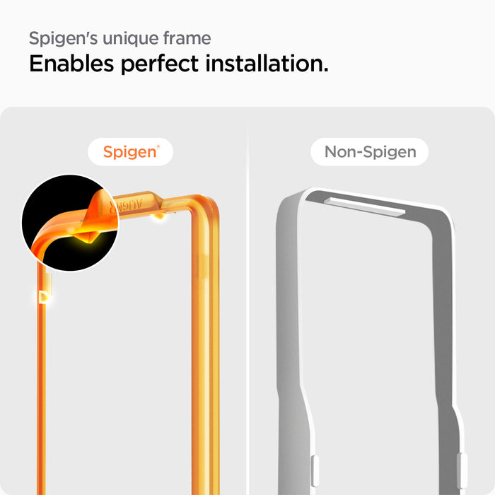 AGL06986 - Galaxy S23 FE Alignmaster Full Cover spigen's unique frame. Enables perfect installation.