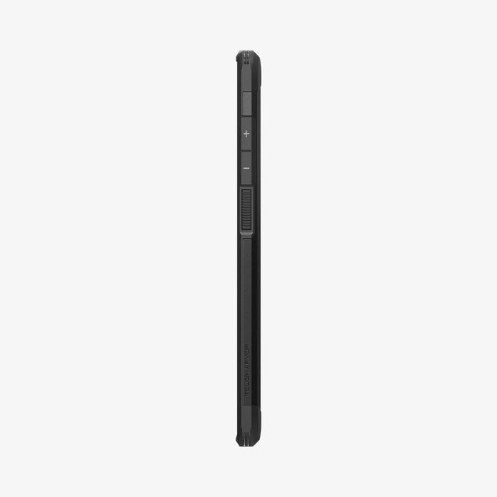 ACS05623 - Galaxy S23 Ultra Case Tough Armor in black showing the side with volume controls