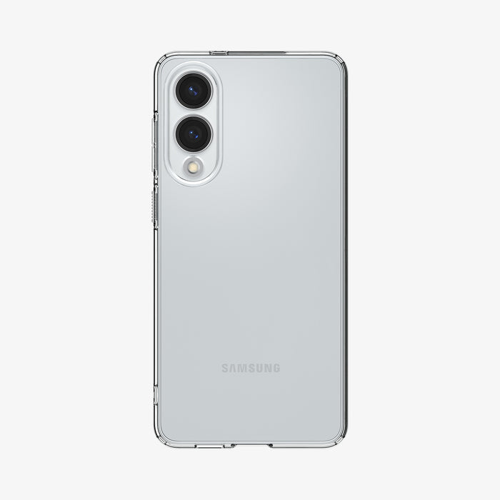 ACS09425 - Galaxy S25 Edge Case Liquid Crystal in Crystal Clear showing the back