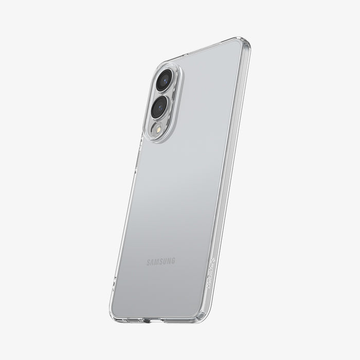 ACS09425 - Galaxy S25 Edge Case Liquid Crystal in Crystal Clear showing the back and side