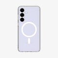 ACS10027 - Galaxy S25 FE Case Ultra Hybrid Metal Ring (MagFit) in crystal clear showing the back
