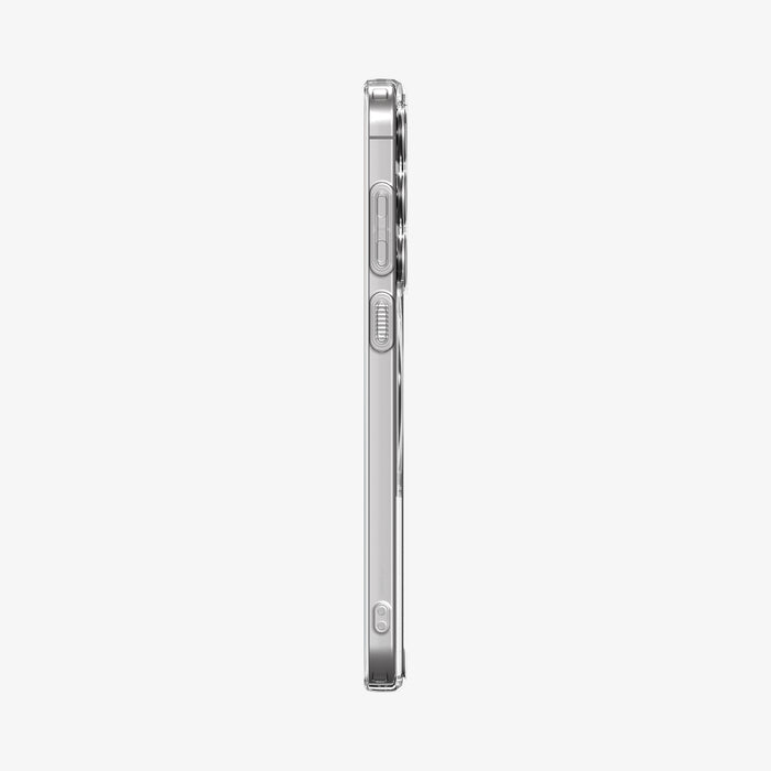 ACS10027 - Galaxy S25 FE Case Ultra Hybrid Metal Ring (MagFit) in crystal clear showing the side of case