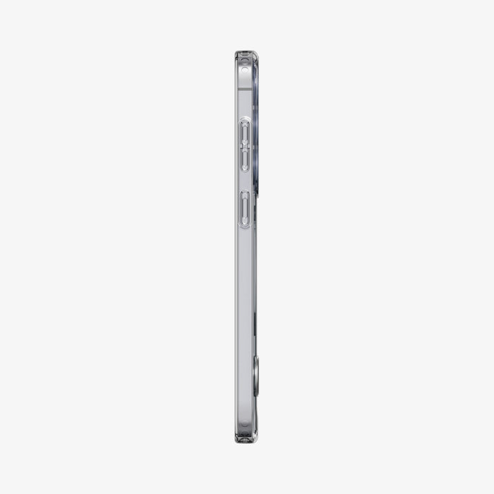 ACS11644 - Galaxy S26 FE Slim Armor Essential (Mag Fit) showing slim side profile of the clear case with covered buttons and raised camera protection