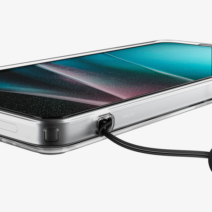 ACS10963 - Galaxy S26 Ultra Case Ultra Hybrid Neo One (Mag Fit) showing the side with device and strap in the phone