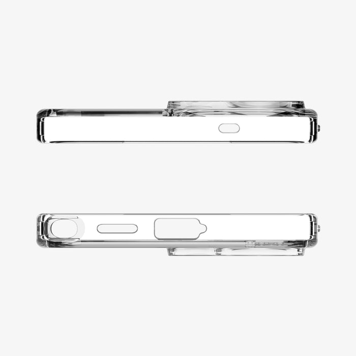 ACS11032 - Galaxy S26 Ultra Case - Ultra Hybrid S (Mag Fit) Clear White showing the top and bottom