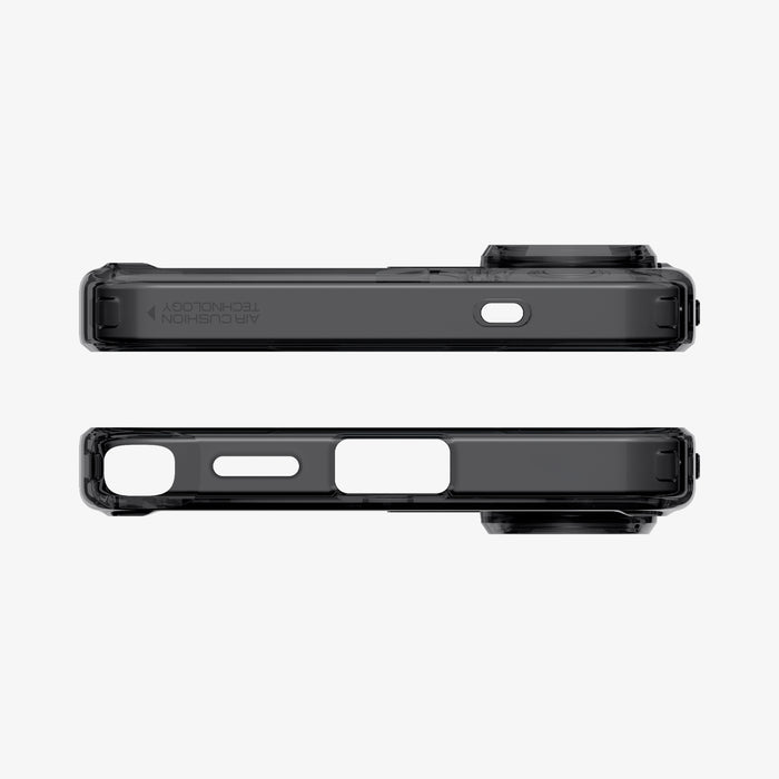 ACS10961 - Galaxy S26 Ultra Case Ultra Hybrid Zero One (Mag Fit) Black showing the top and bottom