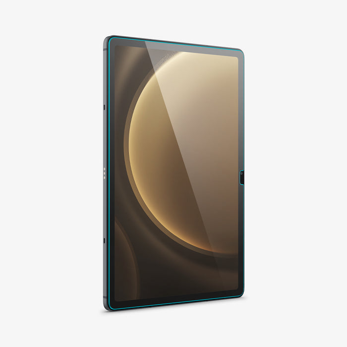 AGL07002 - Galaxy Tab S10 FE Series Screen Protector EZ FIT GLAS.tR showing the front and partial side
