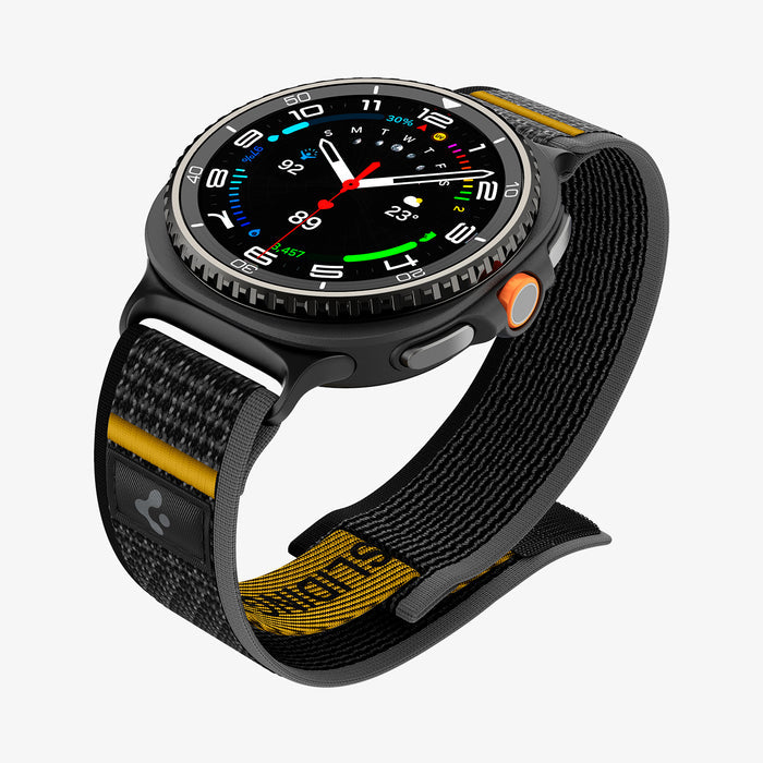AMP10111 - SWi-9 Series - Athlex Air in Active Black showing the front and partial inside of band