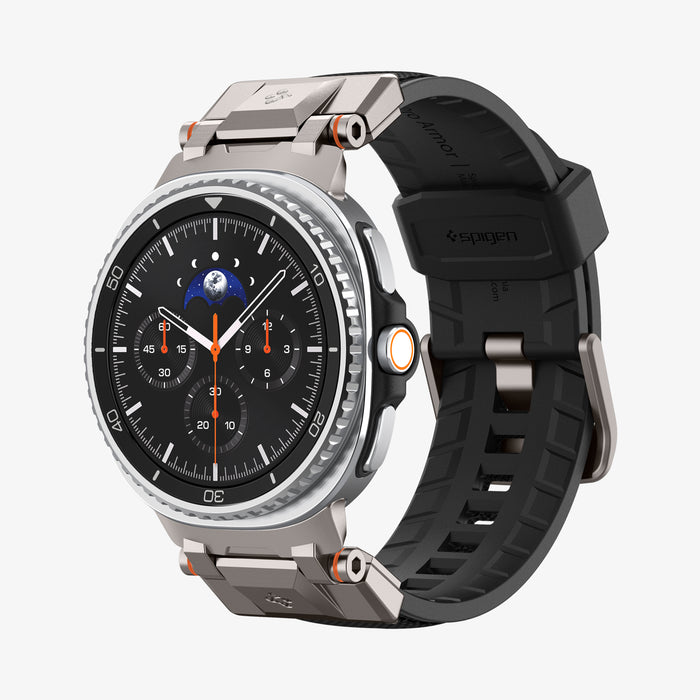 AMP10118 - SWi-9 Series DuraPro Armor band in black showing the front and inside of band