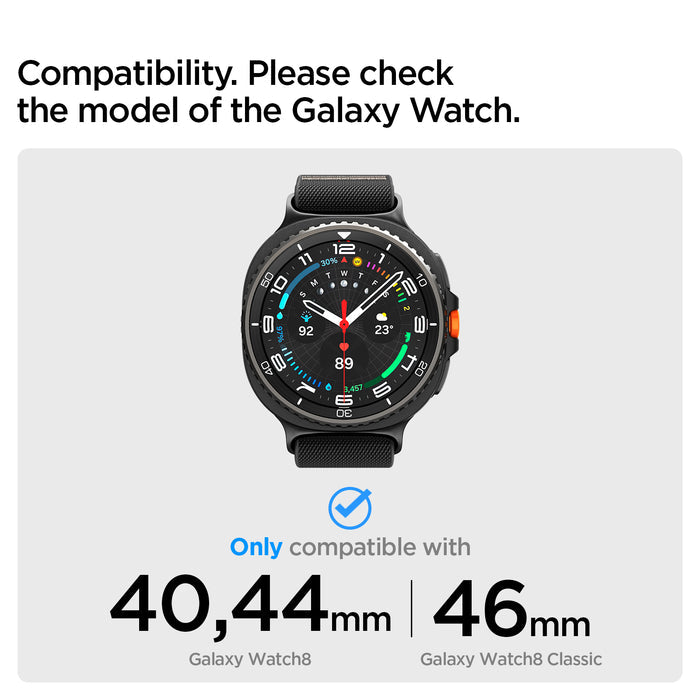 AMP10117 - SWi-9 Series Lite Fit Band showing compatibility. Please check the model of the galaxy watch. Only compatible with 40mm, 44mm, 46mm