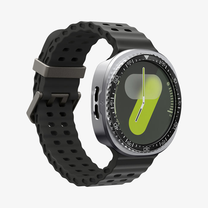 ACS10010 - Galaxy Watch 9 Bezel Tune Pro in black showing the front and partial side