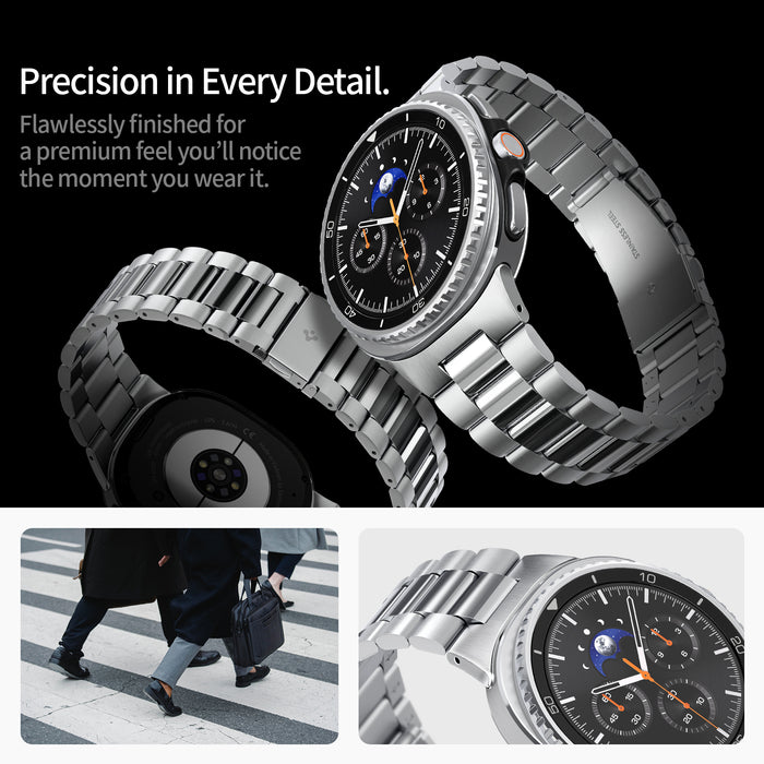 AMP10120 - Galaxy Watch 9 Series - Modern Fit 316L Band showing precision in every detail.