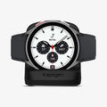 AMP05302 - Galaxy Watch Night Stand S353 in black showing the front with watch on stand
