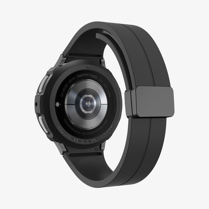 ACS05185 - Galaxy Watch 5 Pro (45mm) Case Liquid Air in matte black showing the back
