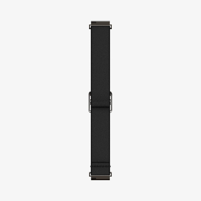 AMP04040 - Galaxy Watch Band Lite Fit (20mm) in black showing the inside of watch band laid out flat