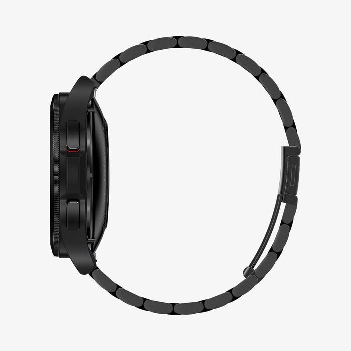 600WB24983 - Galaxy Watch Band (22mm) Modern Fit in black showing the side