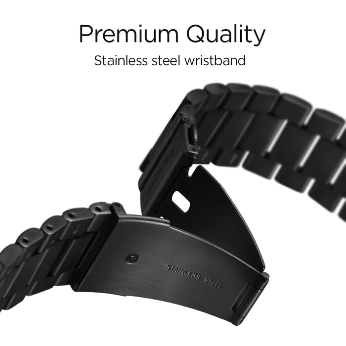 600WB24983 - Galaxy Watch Band (22mm) Modern Fit in black premium quality. stainless steel wristband.