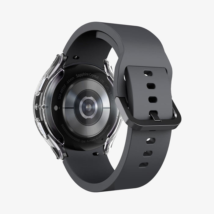ACS03475 - Galaxy Watch 5/4 (44mm) Case Ultra Hybrid in crystal clear showing the back and inside of band