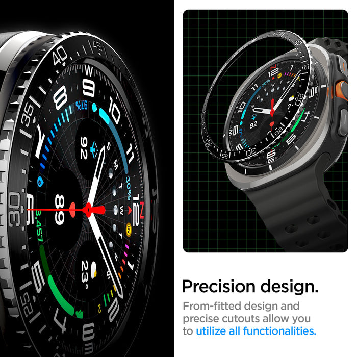 ACS08428 - Galaxy Watch Ultra (47mm) Bezel Tune in Black precision design. from fitted design and precise cutouts allows you to utilize all functionalites.