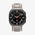 AMP11615 - Galaxy Watch Ultra Series - DuraPro Armor showing the Galaxy Watch Ultra with the DuraPro Armor band in Titanium Gray, front view on white background.