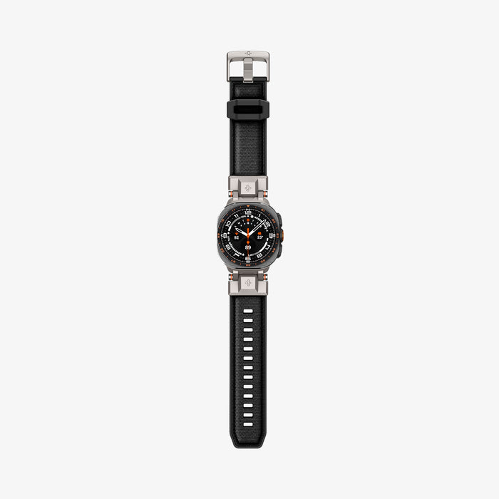 AMP11615 - Galaxy Watch Ultra Series - DuraPro Armor showing the DuraPro Armor band alone, flat lay view highlighting the buckle closure and perforated strap.