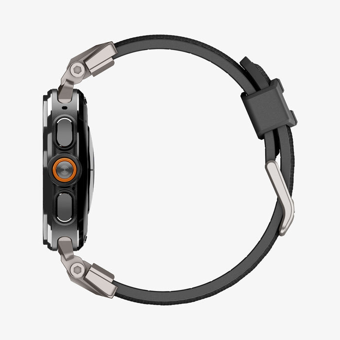 AMP11615 - Galaxy Watch Ultra Series - DuraPro Armor showing the side profile of the Galaxy Watch Ultra with the DuraPro Armor band attached.