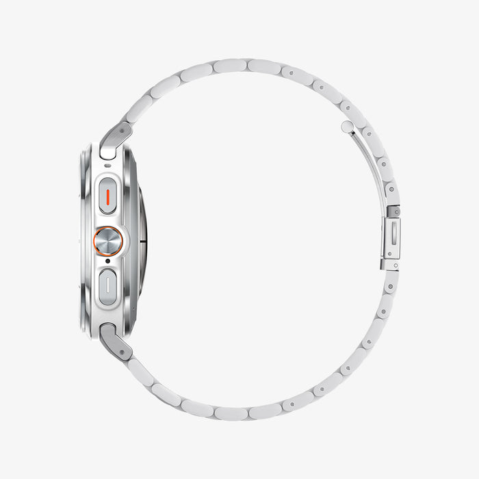 AMP08823 - Watch Ultra (47mm) Modern Fit 316L Band in Silver showing the side facing left