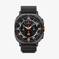 AMP11613 - Galaxy Watch Ultra Series - WBF1 showing the Galaxy Watch Ultra with the WBF1 nylon band in Black, front view on white background.