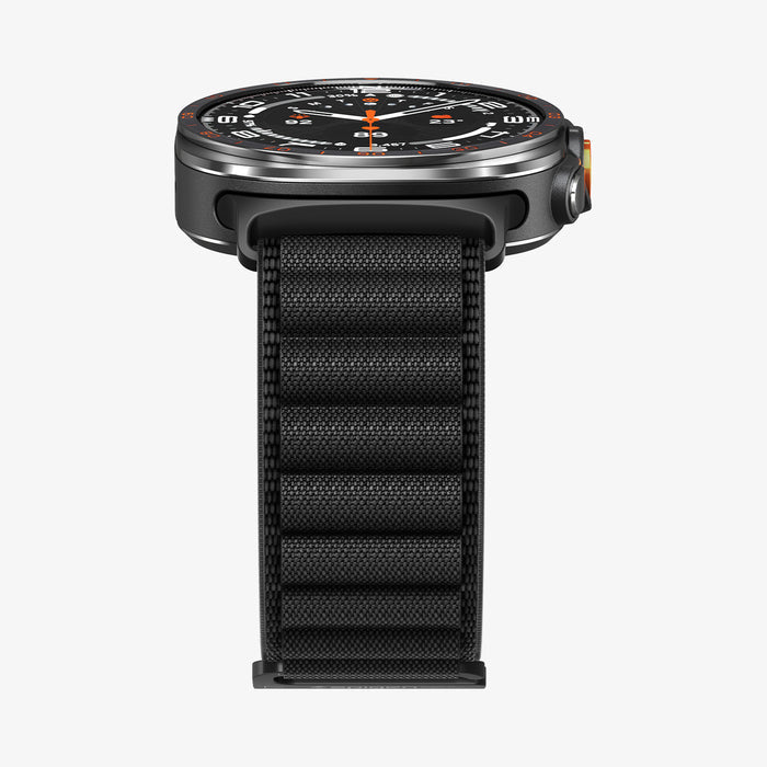 AMP11613 - Galaxy Watch Ultra Series - WBF1 showing a close-up front view of the WBF1 band's connector attaching to the watch case.